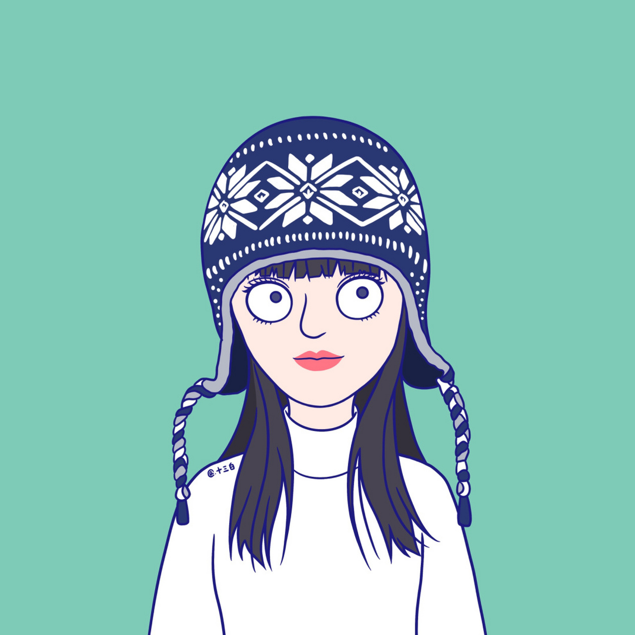 "张韶涵的蜕变 手绘头像 张韶涵头像漫画系列 #我是原创插画师