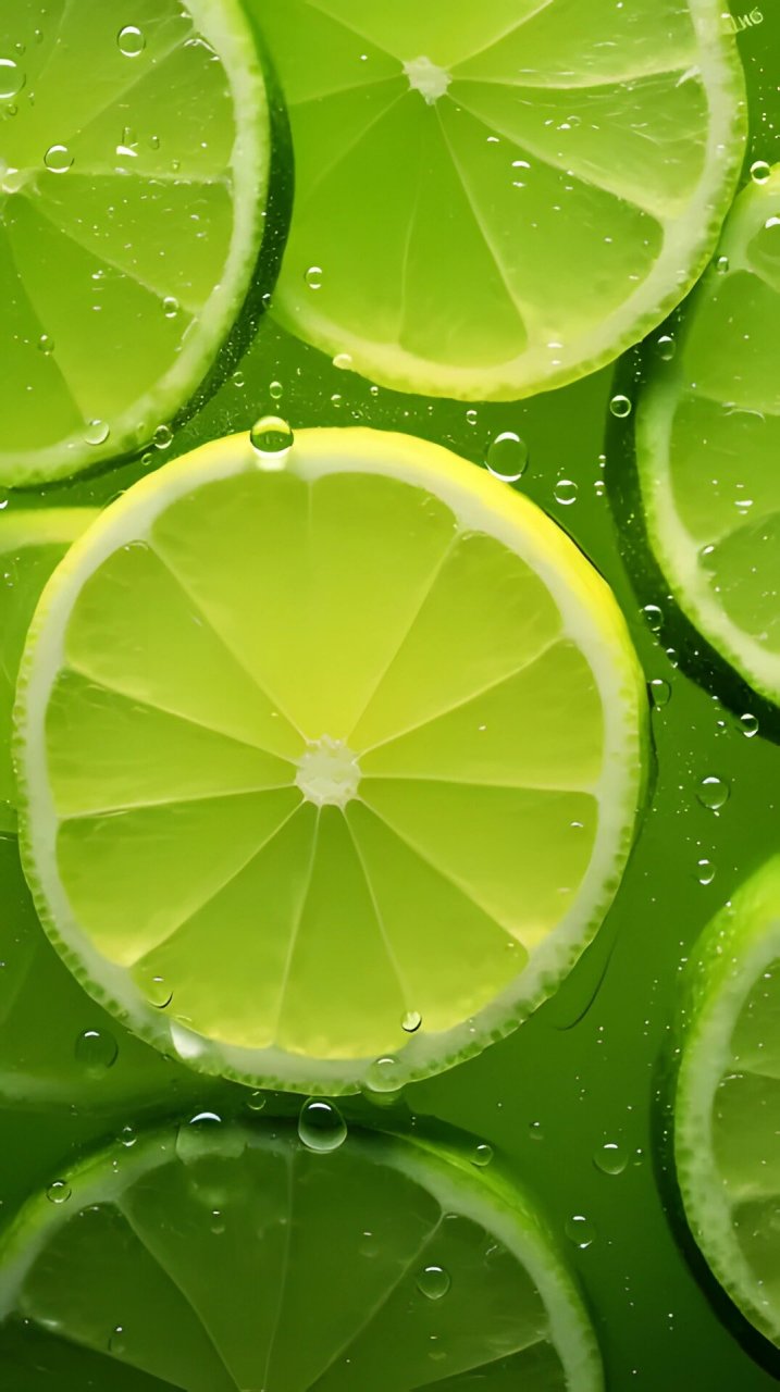 柠檬 | 清爽绿色柠檬壁纸