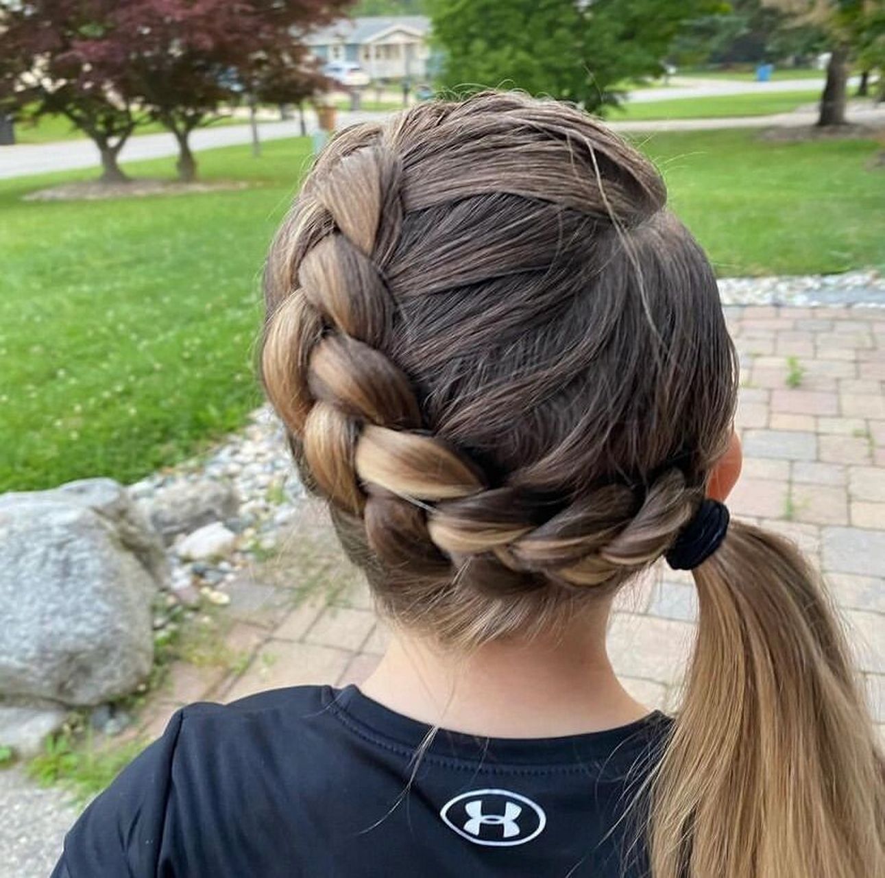 侧边马尾辫小女孩发型在幼儿园一天都不乱 #小女孩可爱发型# #小女孩