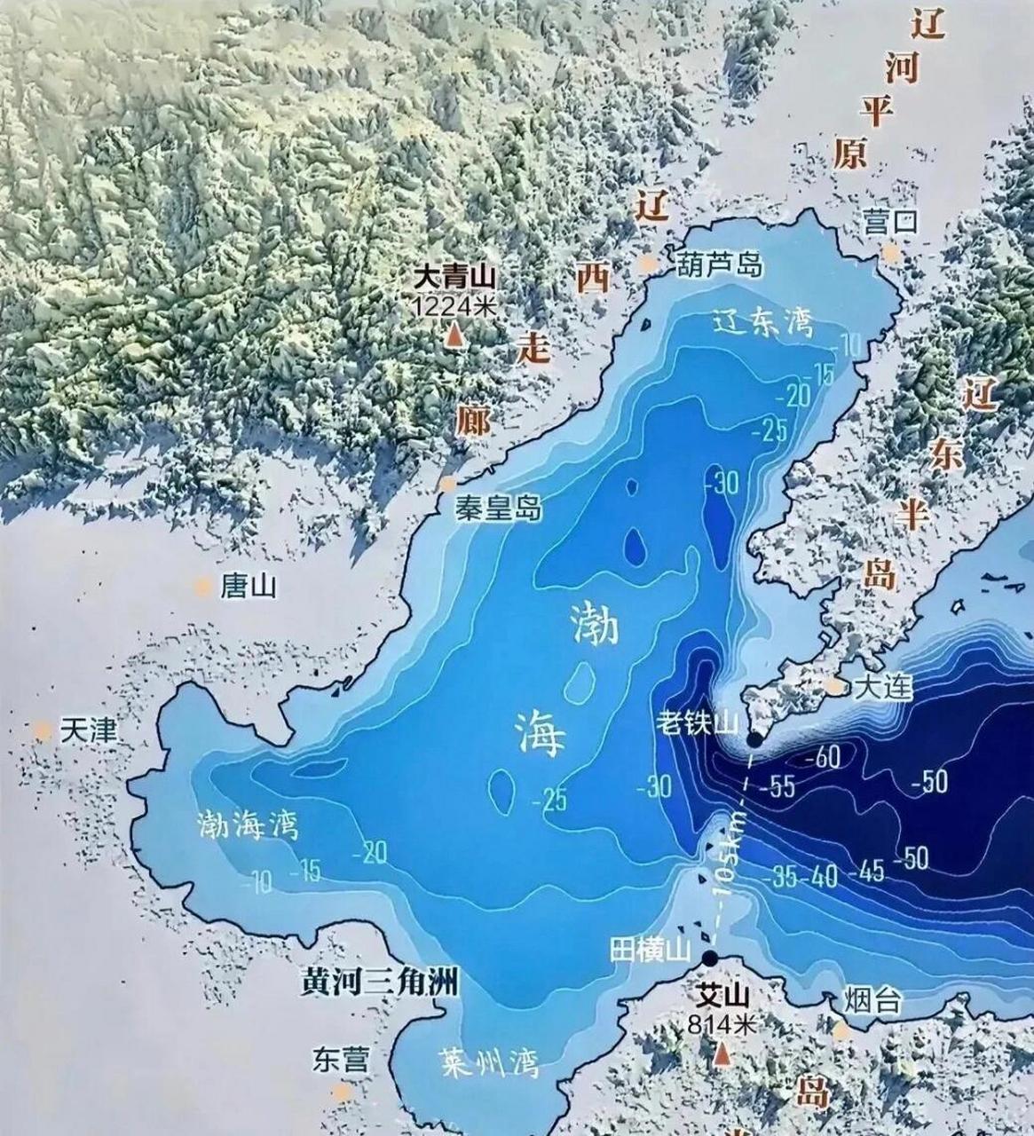 渤海海图图片