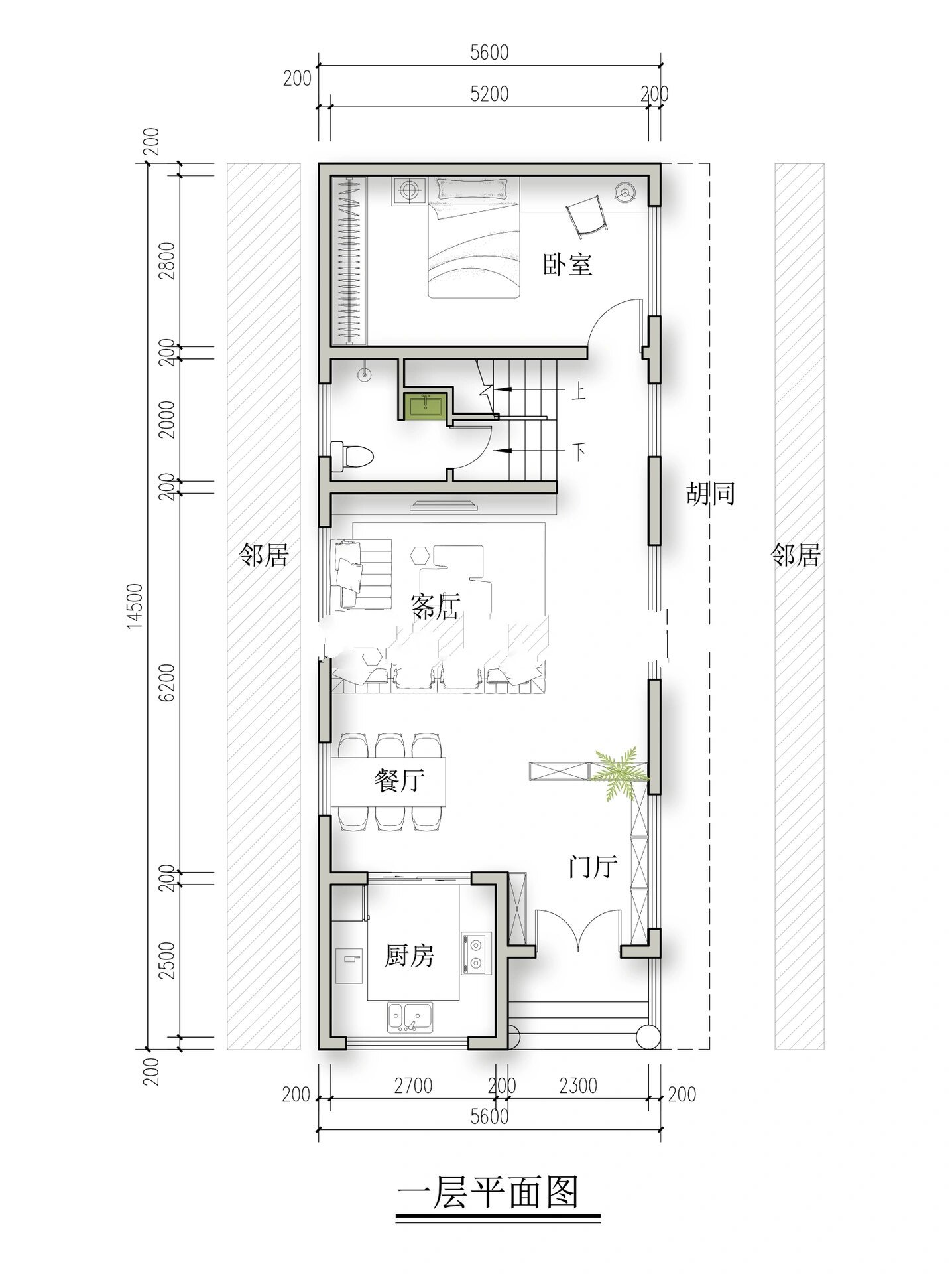 5米乘15米自建房图纸图片