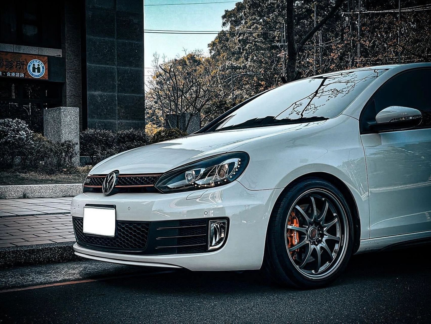 高尔夫6 gti 改装分享 升级rays ce28n轻量化轮毂ap 5200四活塞卡钳