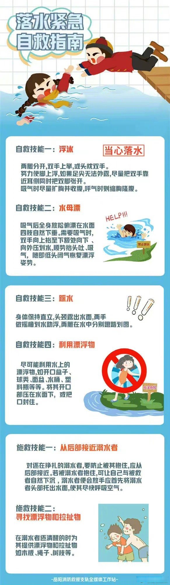 【#最簡單有用的落水自救與施救技能#】你知道意外落水後如何有效自救