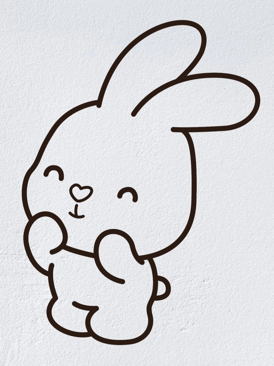画兔子的简笔画简单图片