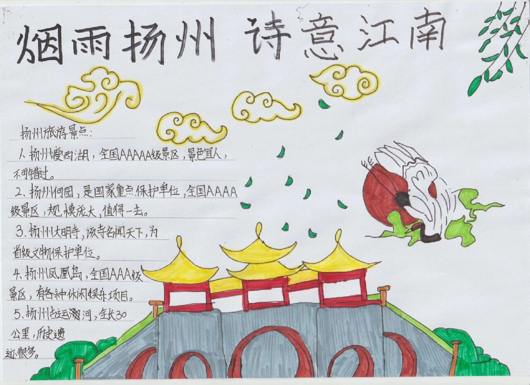 烟雨扬州 诗意江南《扬州小报》 扬州是一座历史悠久,文化昌盛的人文