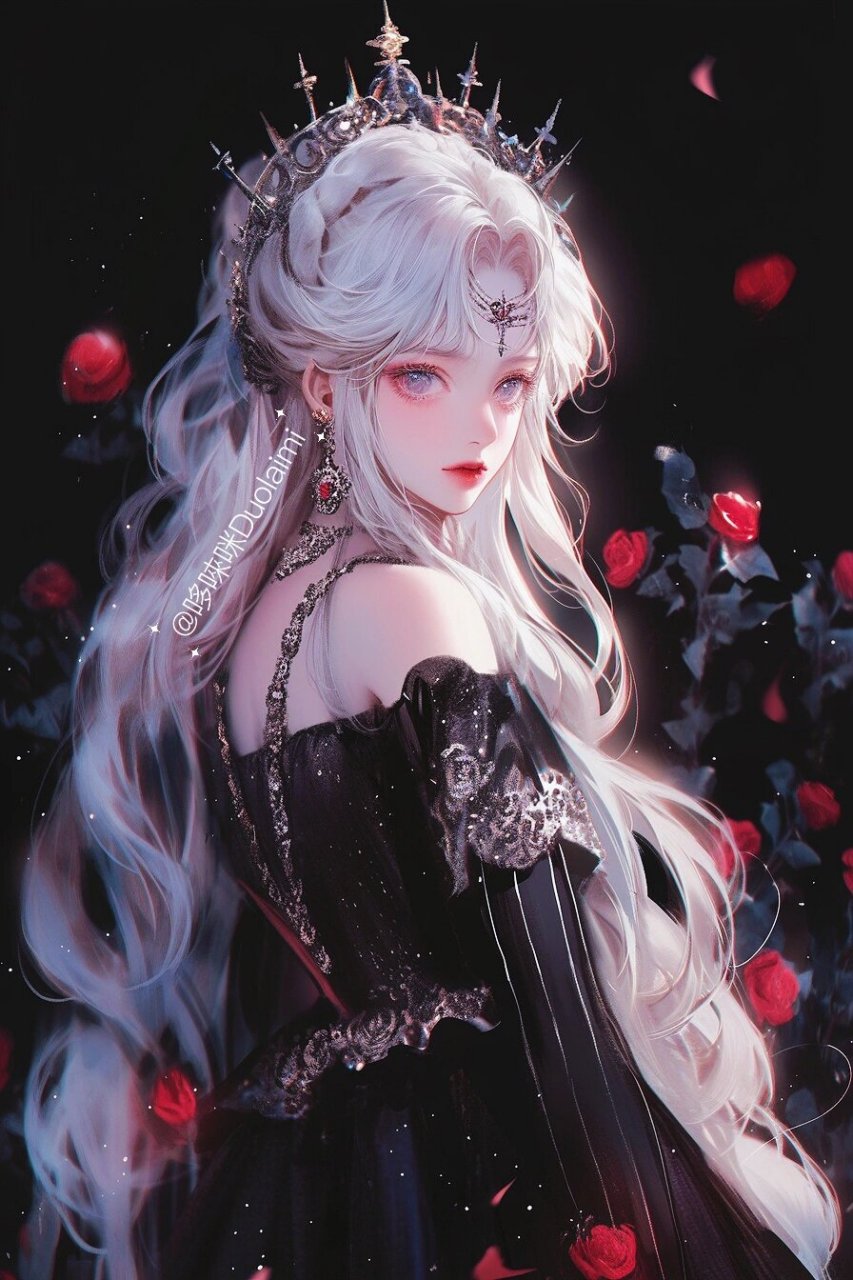 哥特玫瑰08暗黑小小兔 暗夜美少女战士壁纸