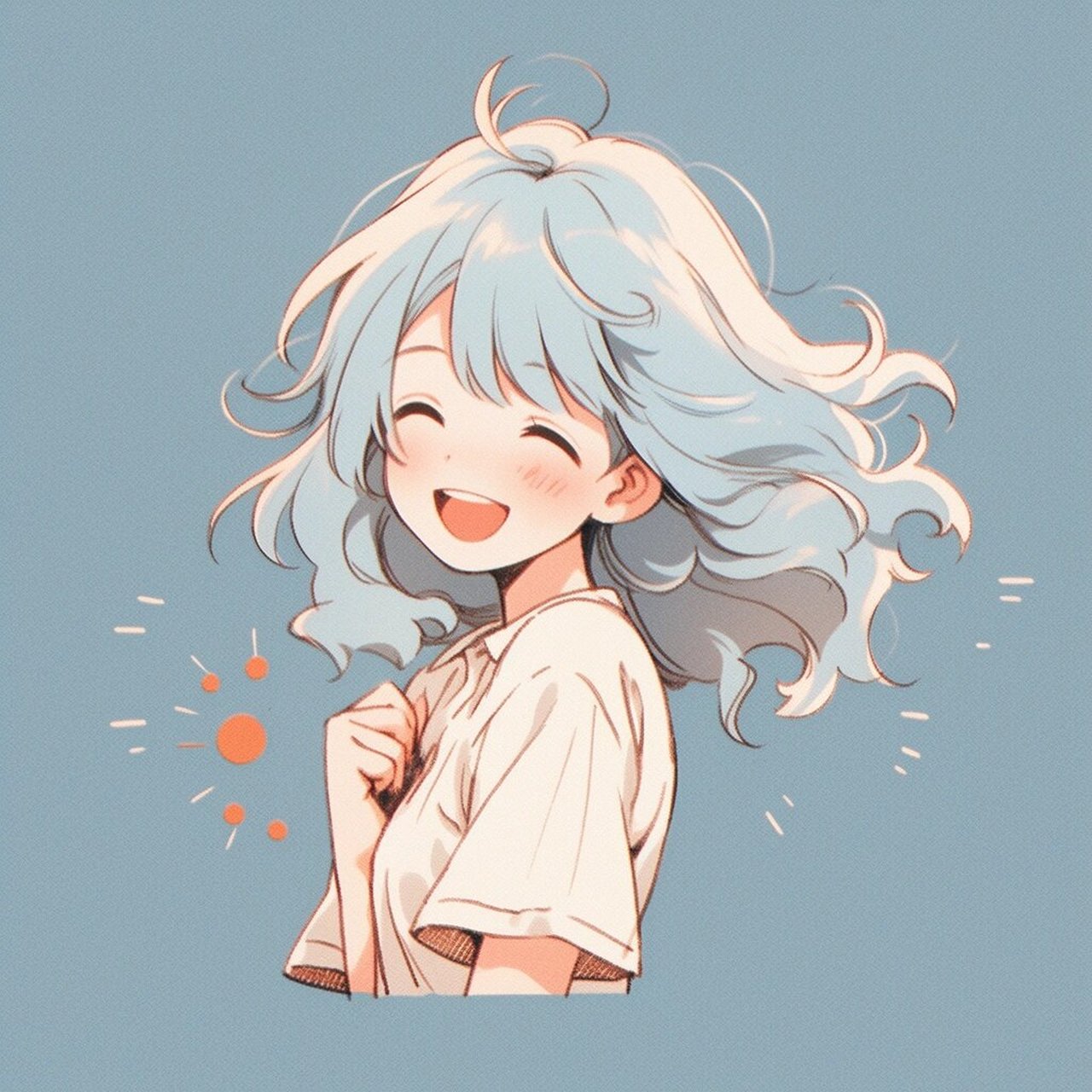 91极简主义慵懒女生头像070799 07promot:cute cartoon