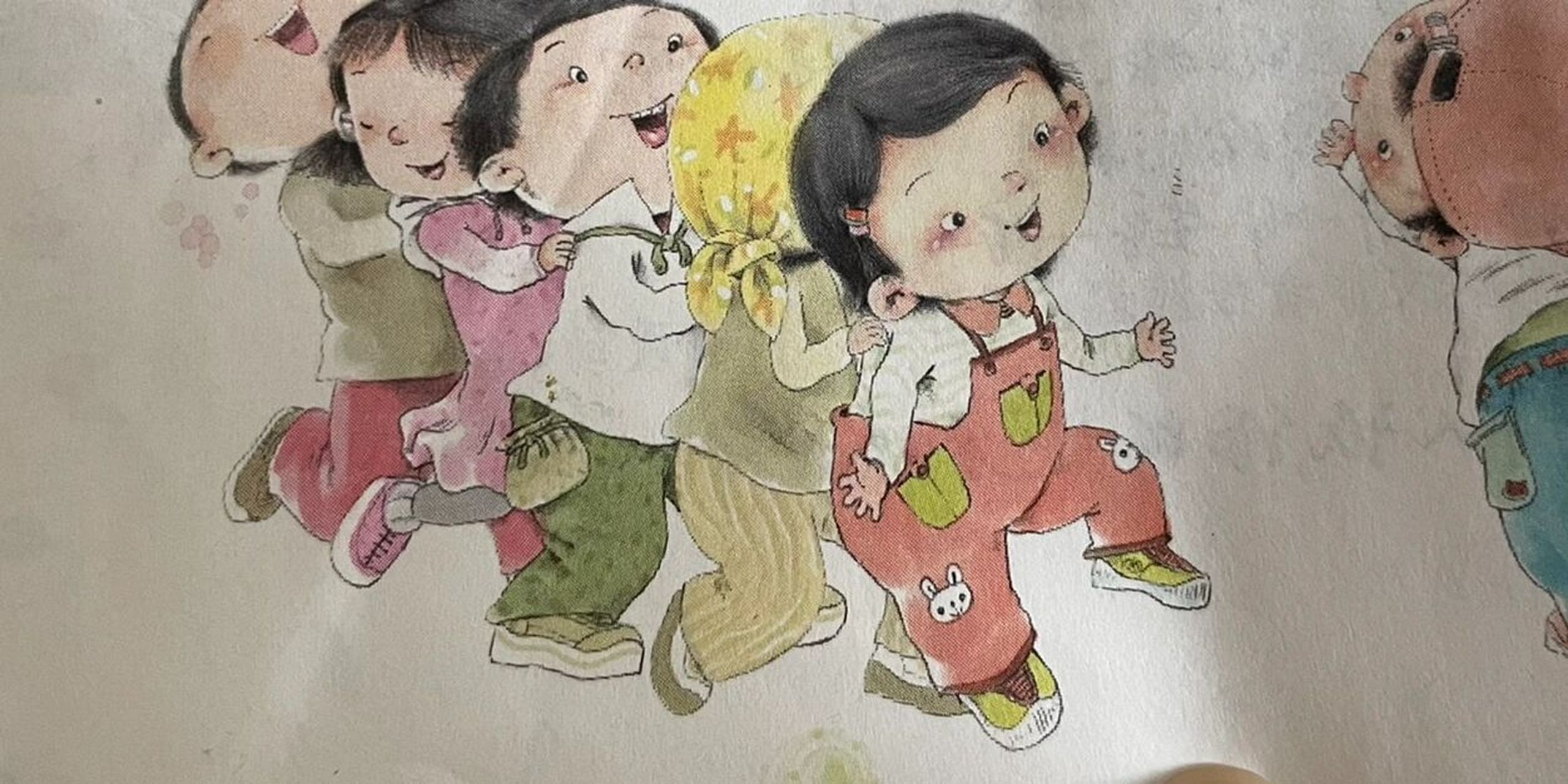 一年级下册看图写话《老鹰捉小鸡》 今天学校停电一天,只能找书上的