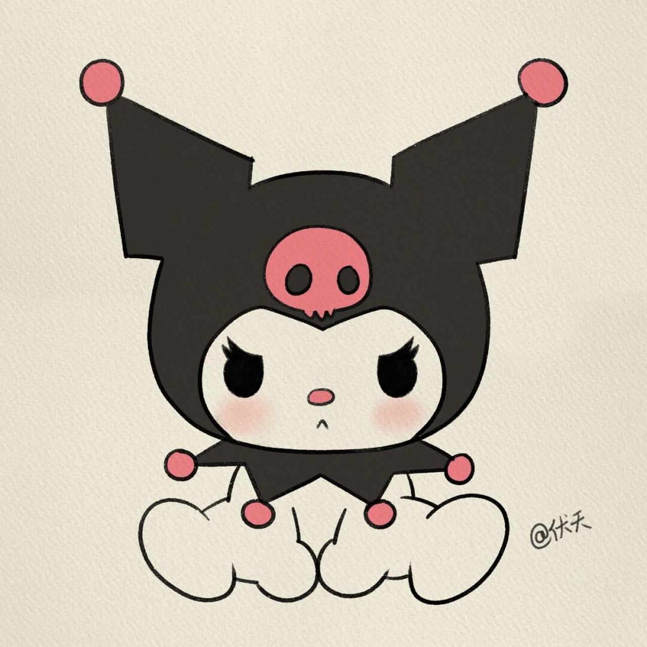 库洛米简笔画‖(30) #简笔画教程# #简笔画# #画个简笔画# #可爱简笔