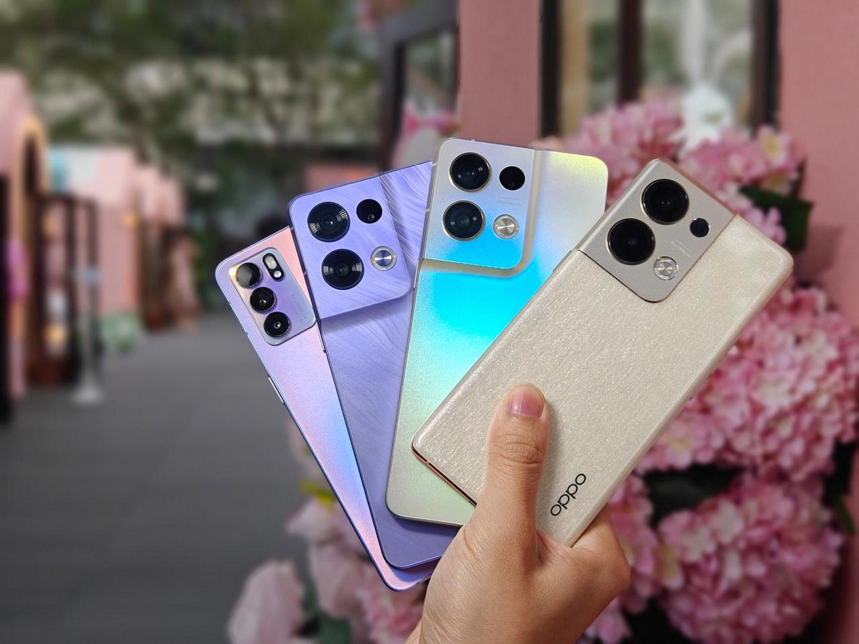 oppo reno10系列要来了,从宣传海报中可以看出oppo再次更新金色配色