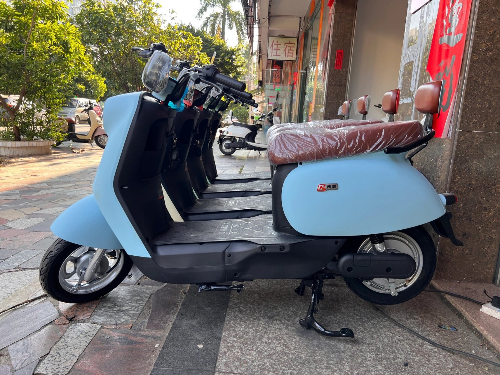 新国标小蓝牌来咯,1999直接开回家 赛鸽电动车 五块大电瓶,长续航