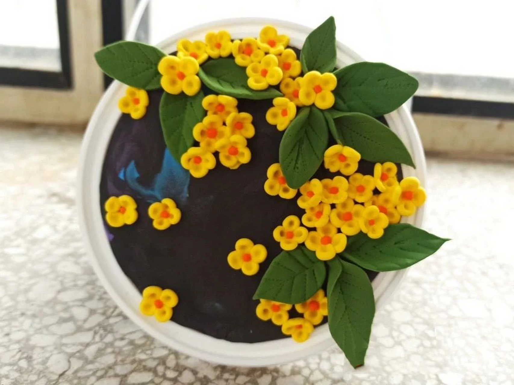 超轻粘土——桂花制作教程来啦! 用的就是学校门口买的五块钱十二色最