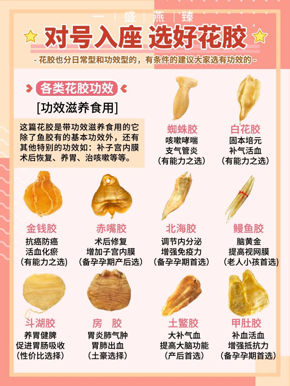 花胶的功效与作用禁忌图片