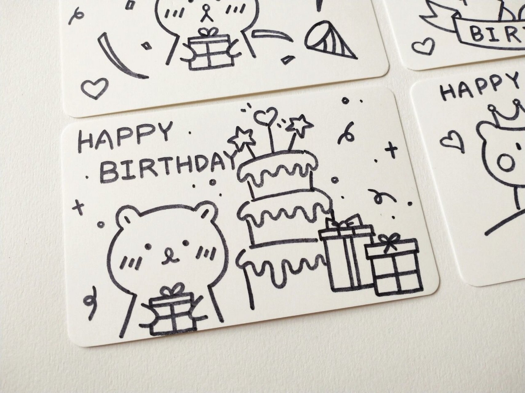 生日卡片简单手绘图片