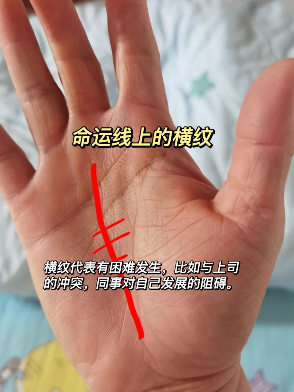 命运线也叫事业线 命运线画出职业生涯行进的方式,监视我们的进步,记