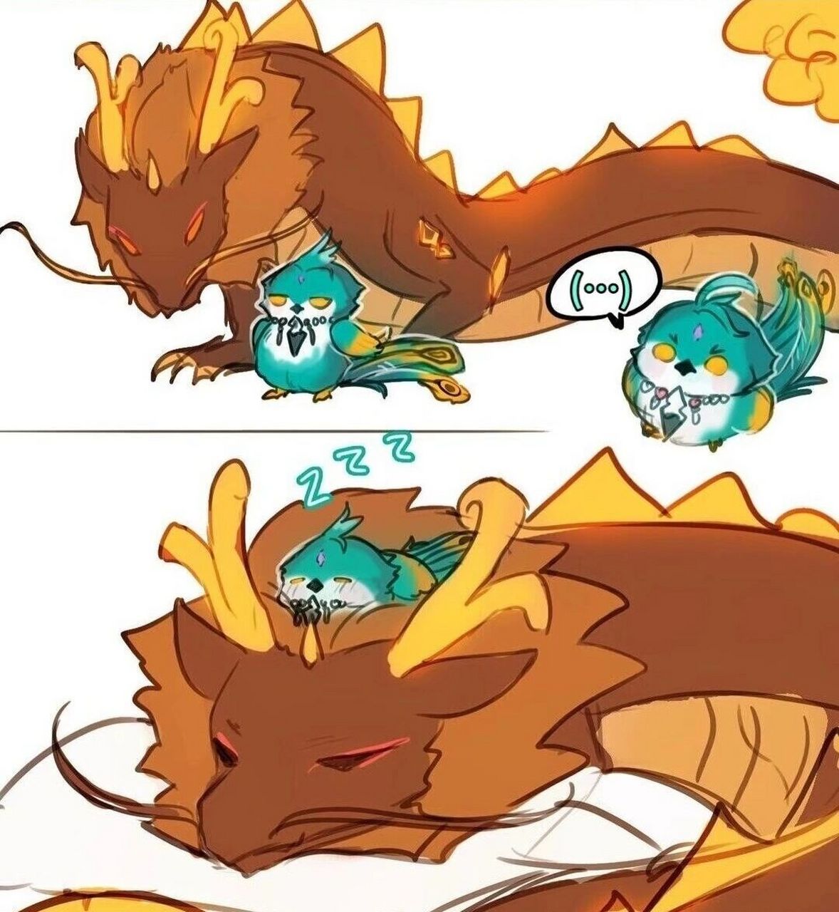 龙的尾巴 魈宝好可爱