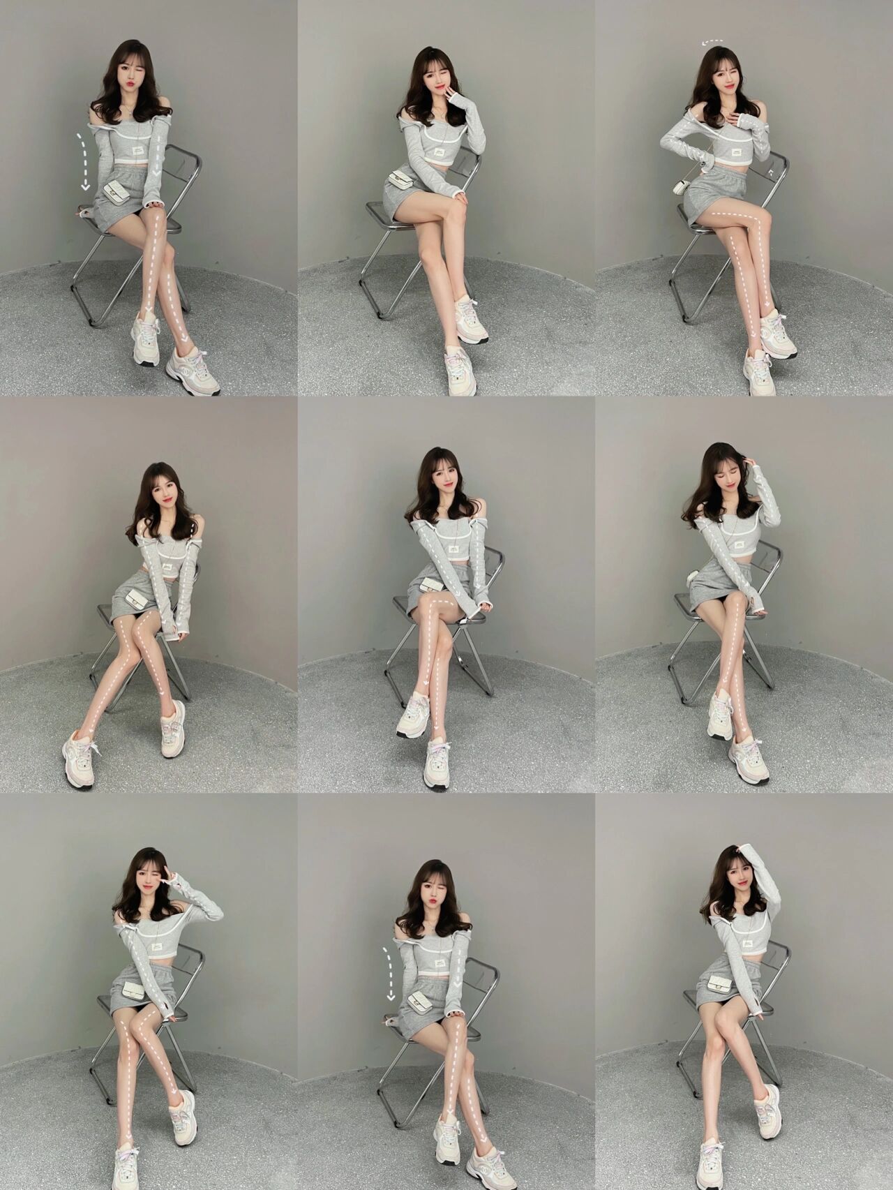 一张椅子就能出片,坐姿全身pose合集,拍起来