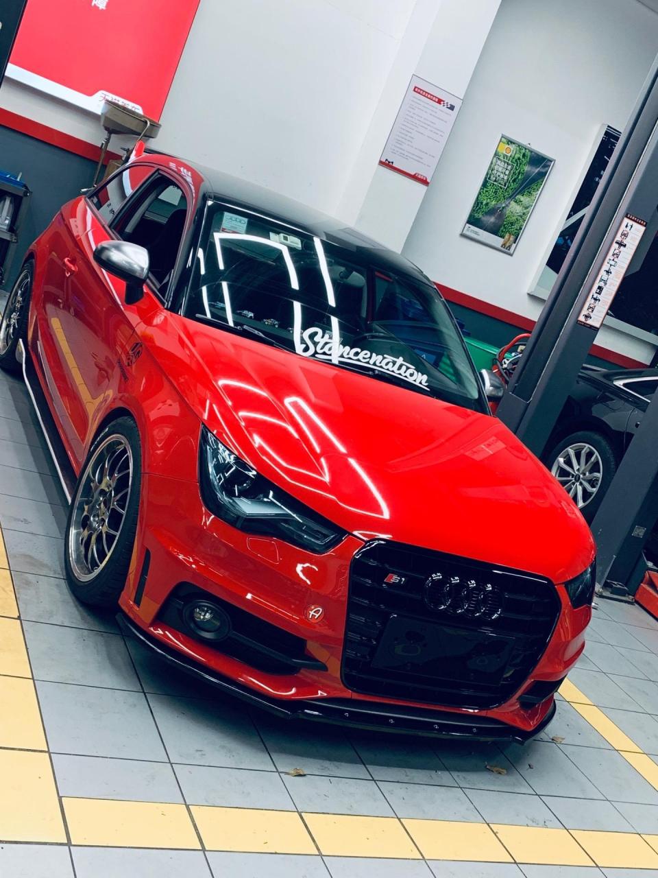 奥迪a1升级sline前杠总成07～男生的快乐就这么简单