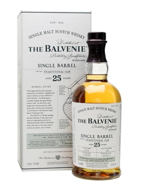 百富25年单桶单一麦芽苏格兰威士忌 the balvenie 25yo single barrel