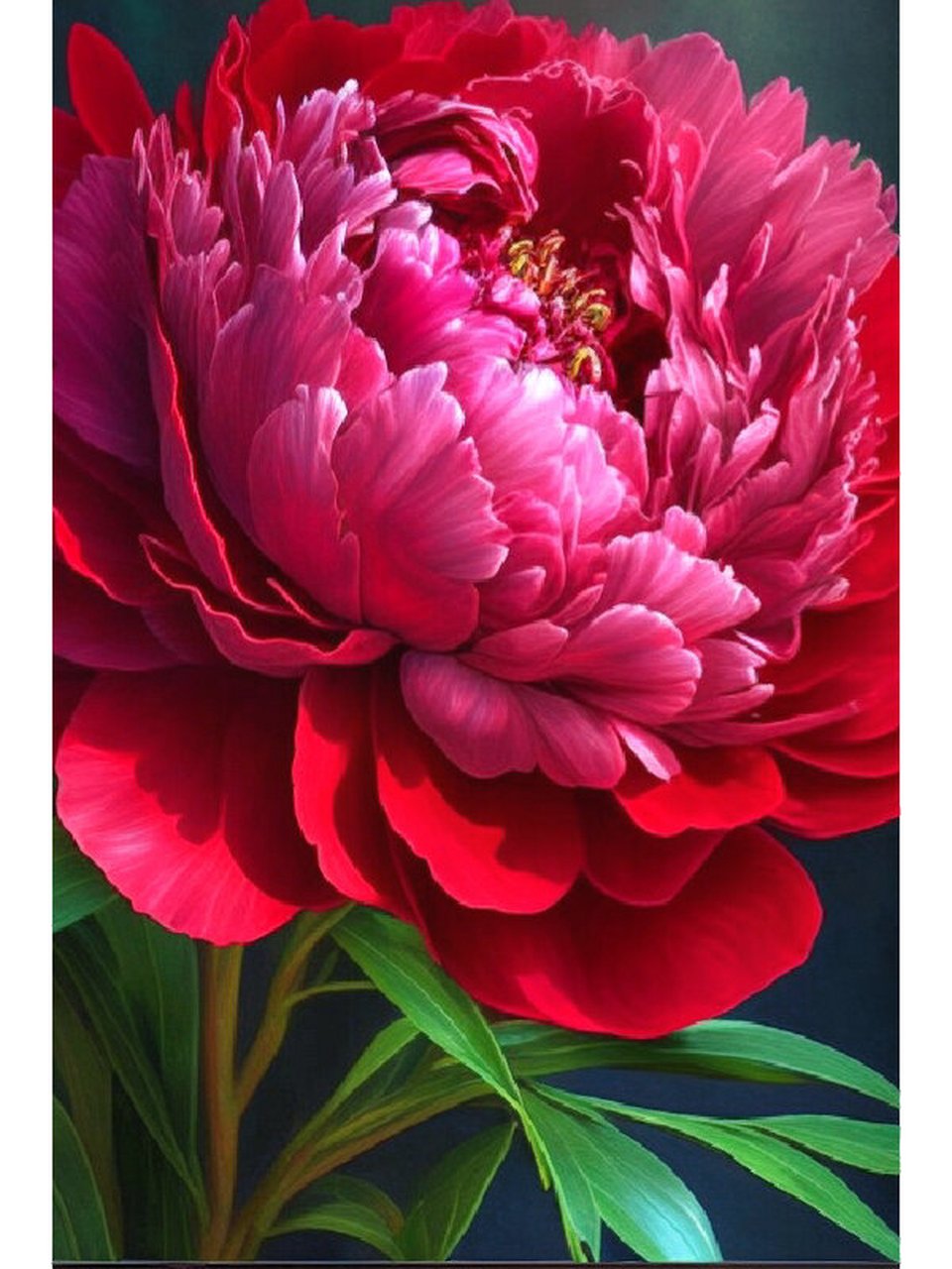 红牡丹花的样子图片