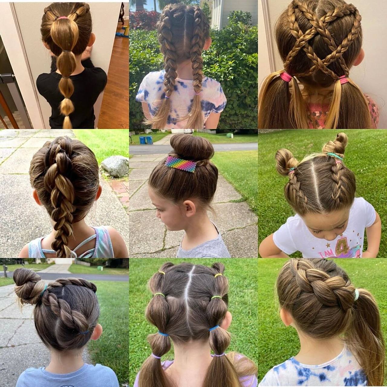 九种幼儿园日常小女孩发型你最pick哪种 #幼儿园发型##幼儿园日常发型