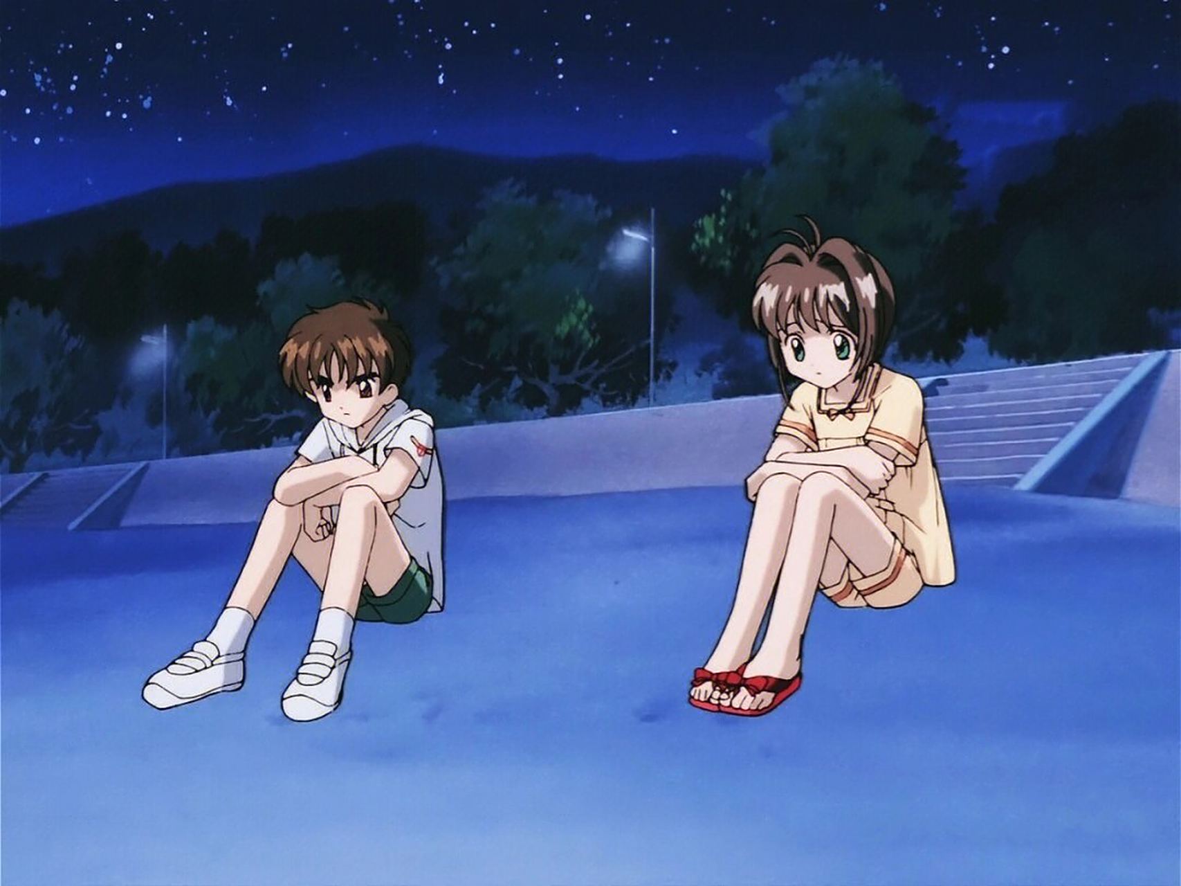 动漫情侣背景图 小樱和小狼,超甜的一对cp