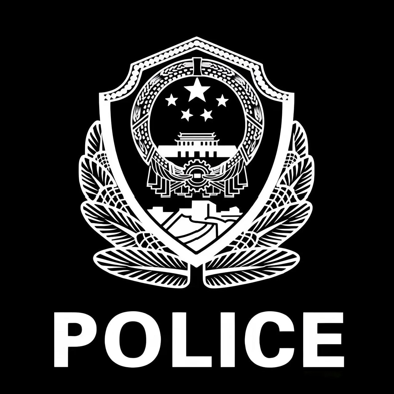 警徽警徽黑白警察国徽黑白警徽交警警徽police标志图片警徽logo矢量图