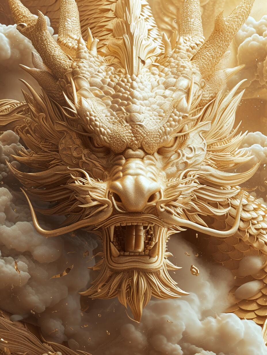 好运壁纸 1 |霸气金龙壁纸龙年财运滚滚来