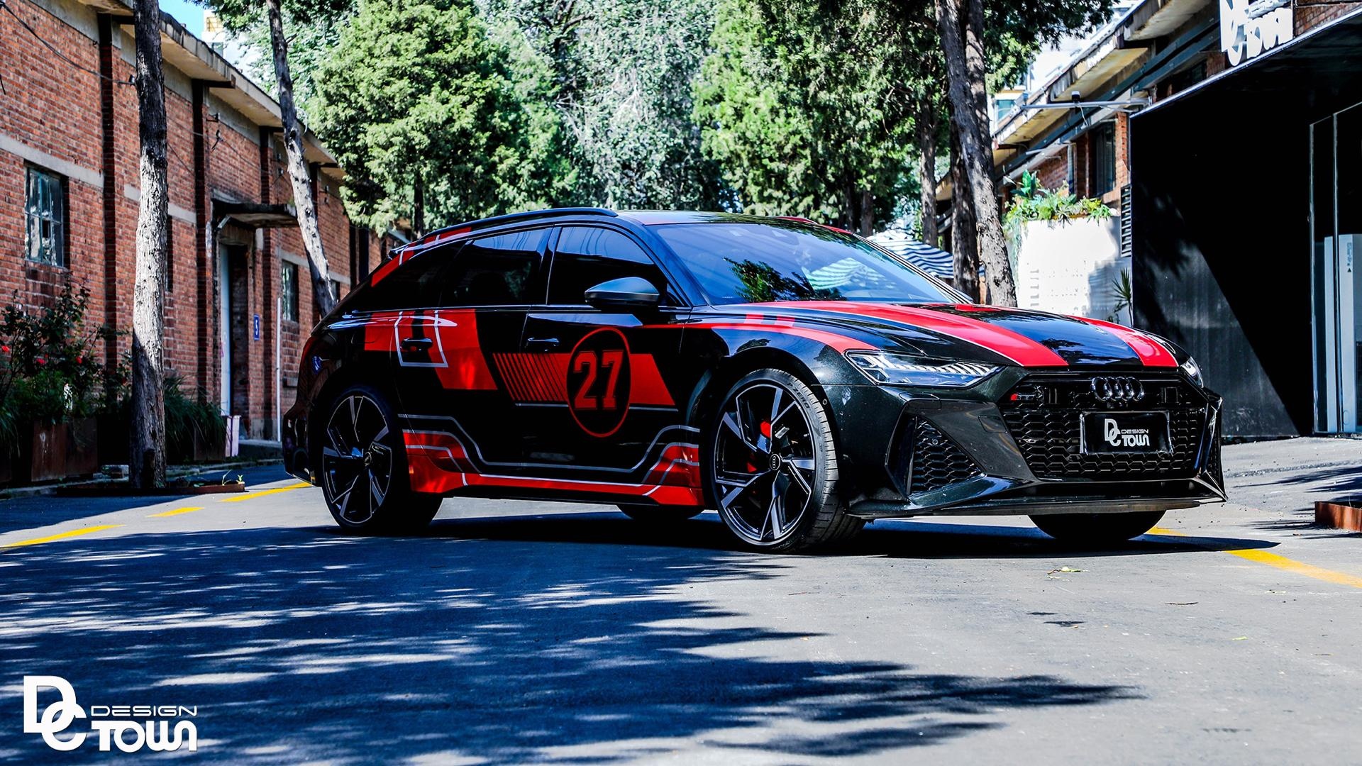 奥迪rs6个性化拉花案例展示