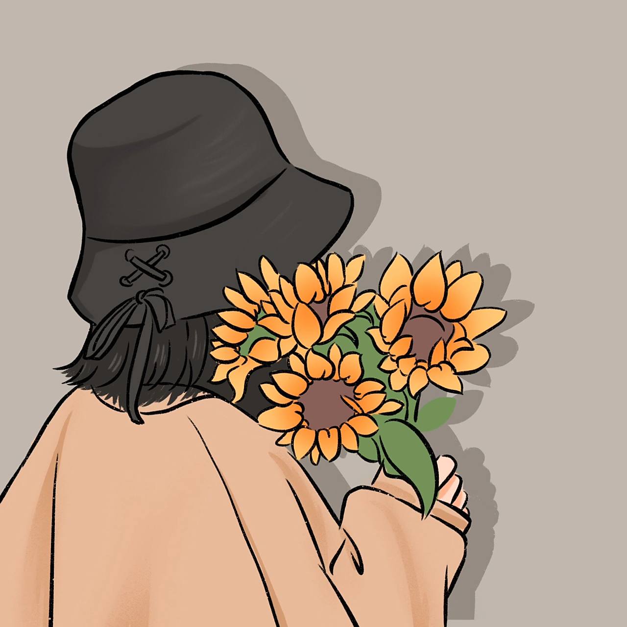 你们要的向日葵女生头像来啦!97 9595女生头像纯色也有哦!