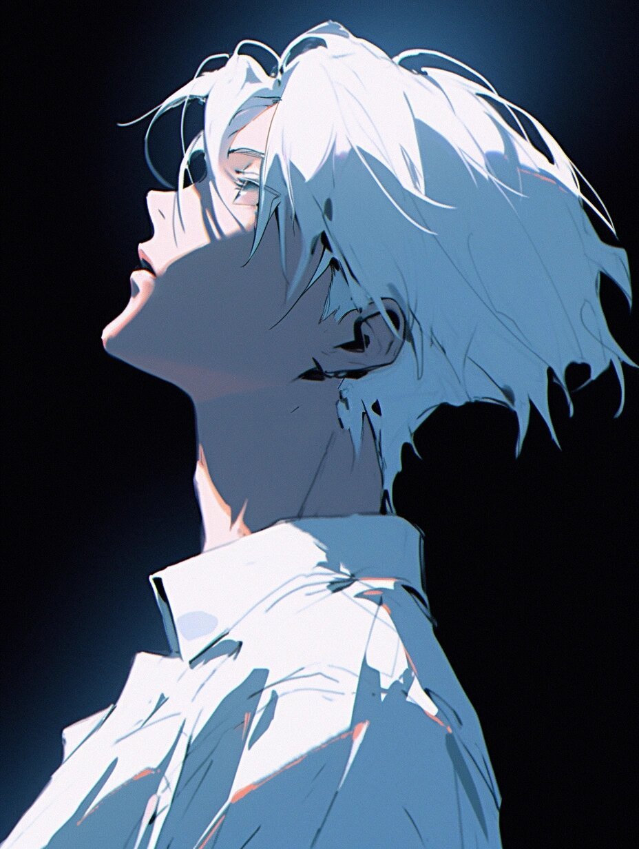 白发男生头像系列二