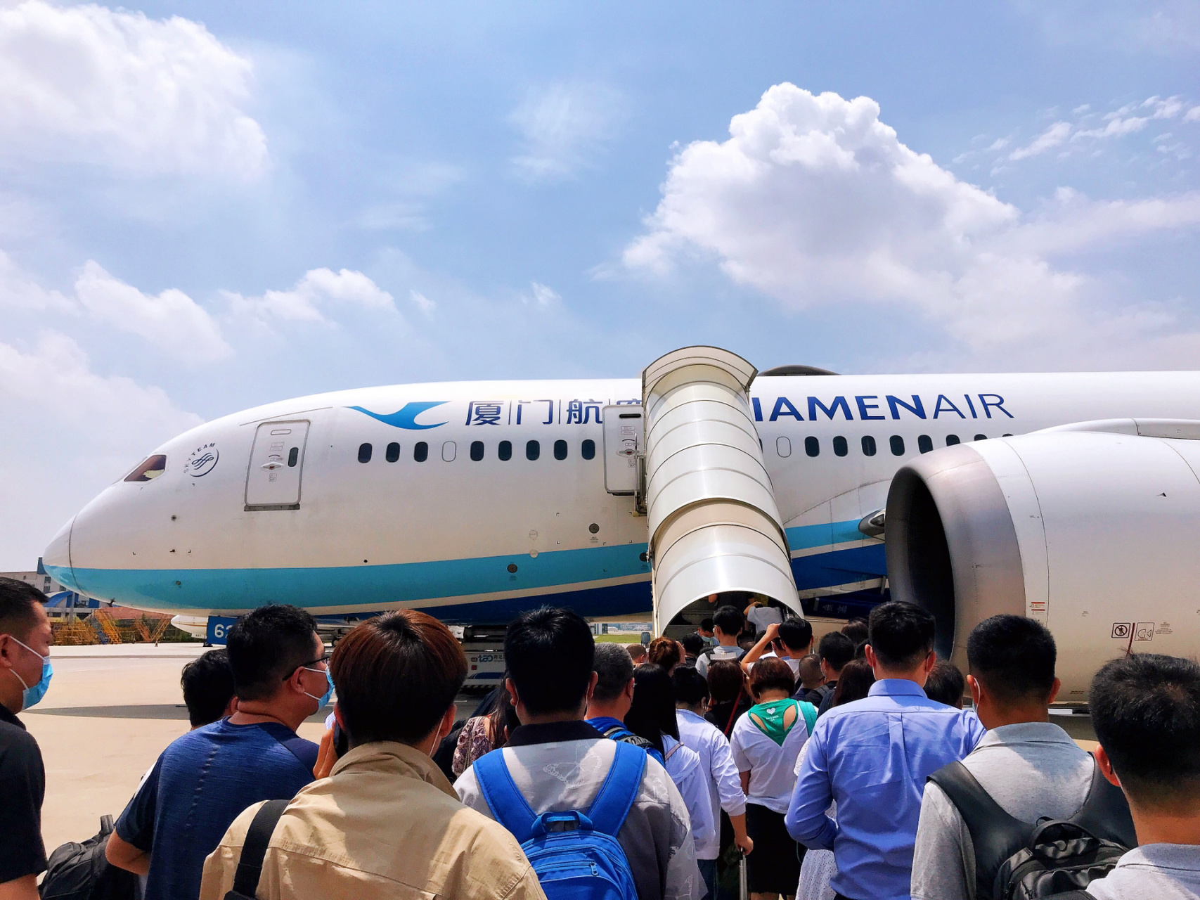 2021年7月,厦门航空在疫情影响后首次在暑运期间恢复使用波音787系列