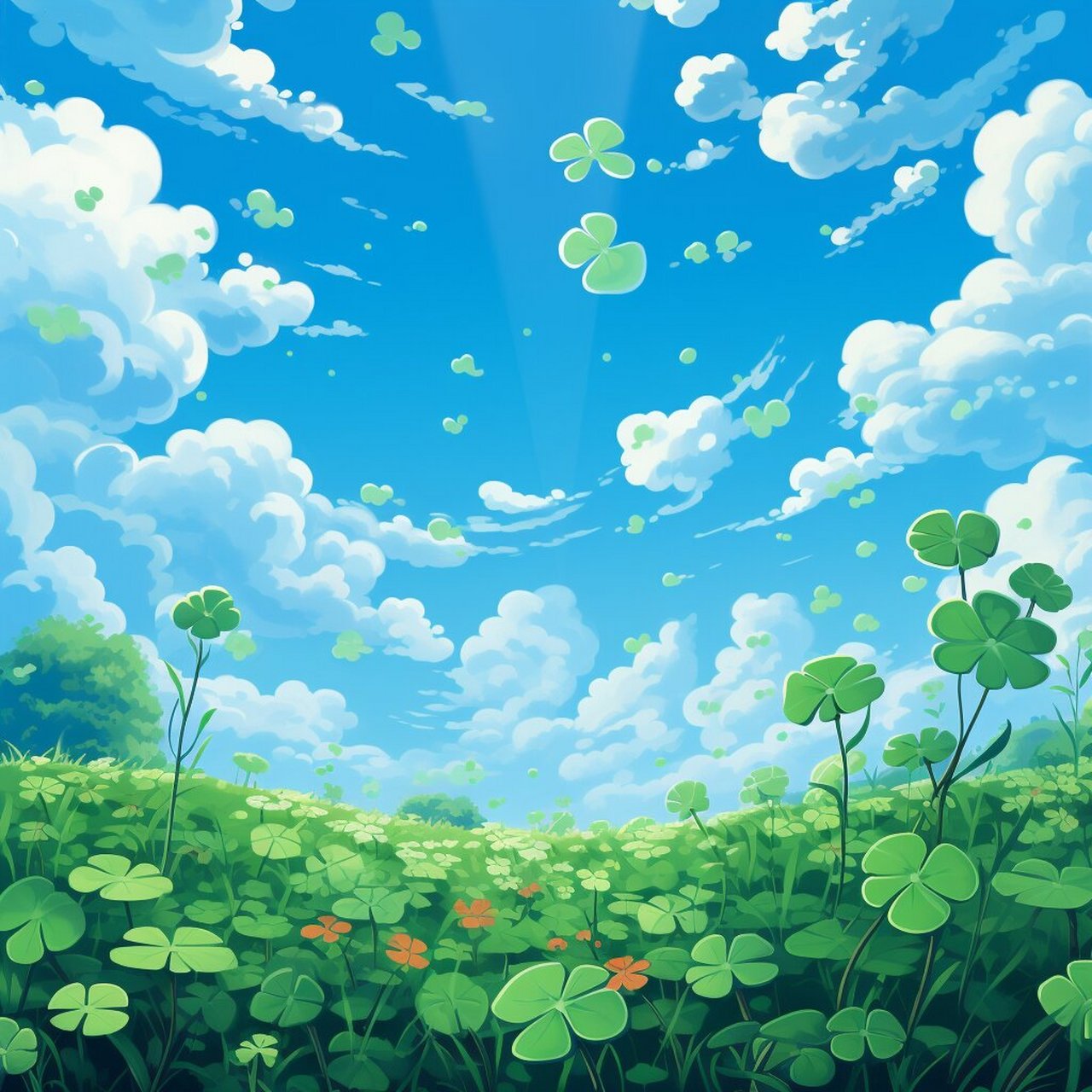 女士头像 | 四叶草 阳光 青春气息 蝴蝶 水 太喜欢这种清新的感觉了