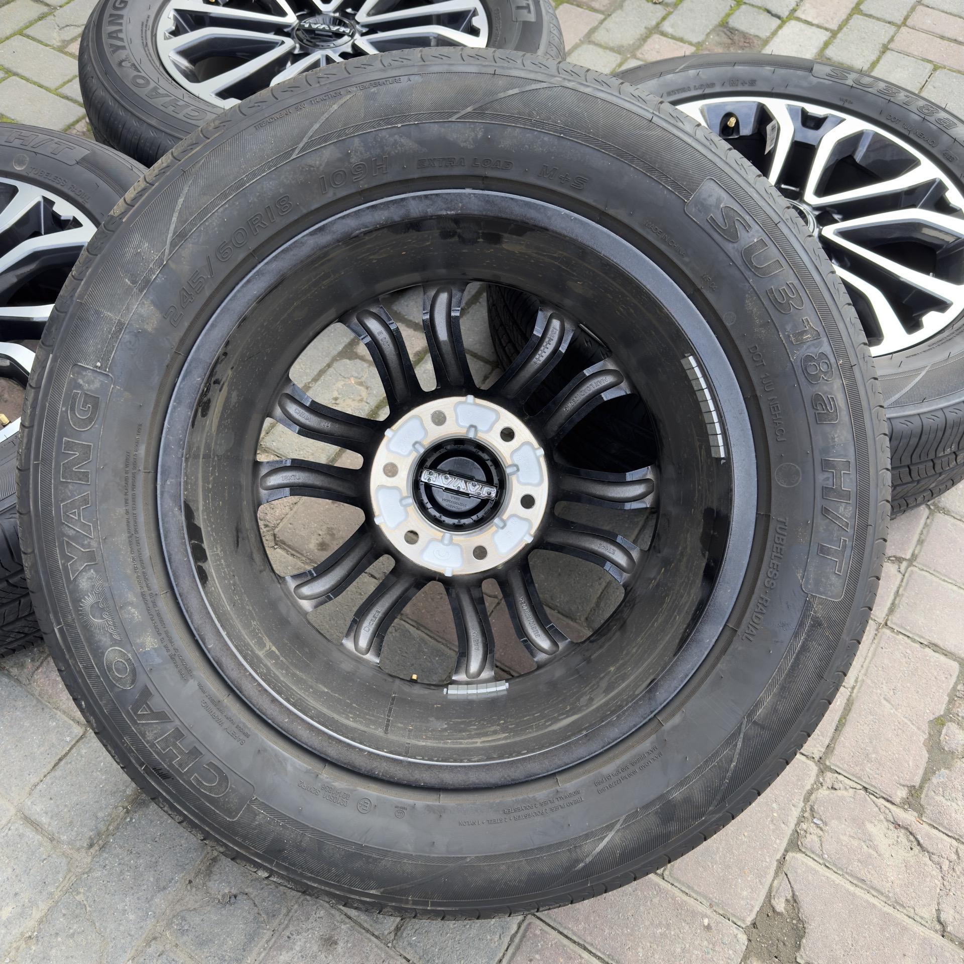 长城哈弗h5轮毂轮胎18寸原装新车拆 自动四驱领英版原厂正品朝阳245