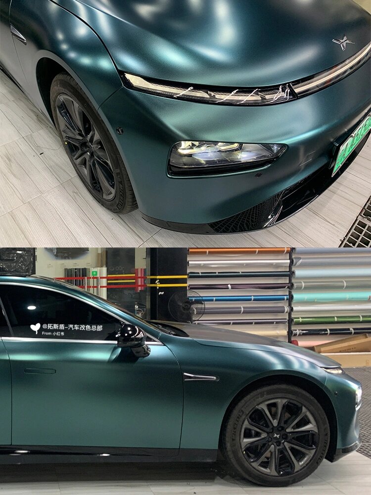 原车黑色改复古色电光宝石绿(电光墨绿) 图片均为实拍无滤镜 	 品牌