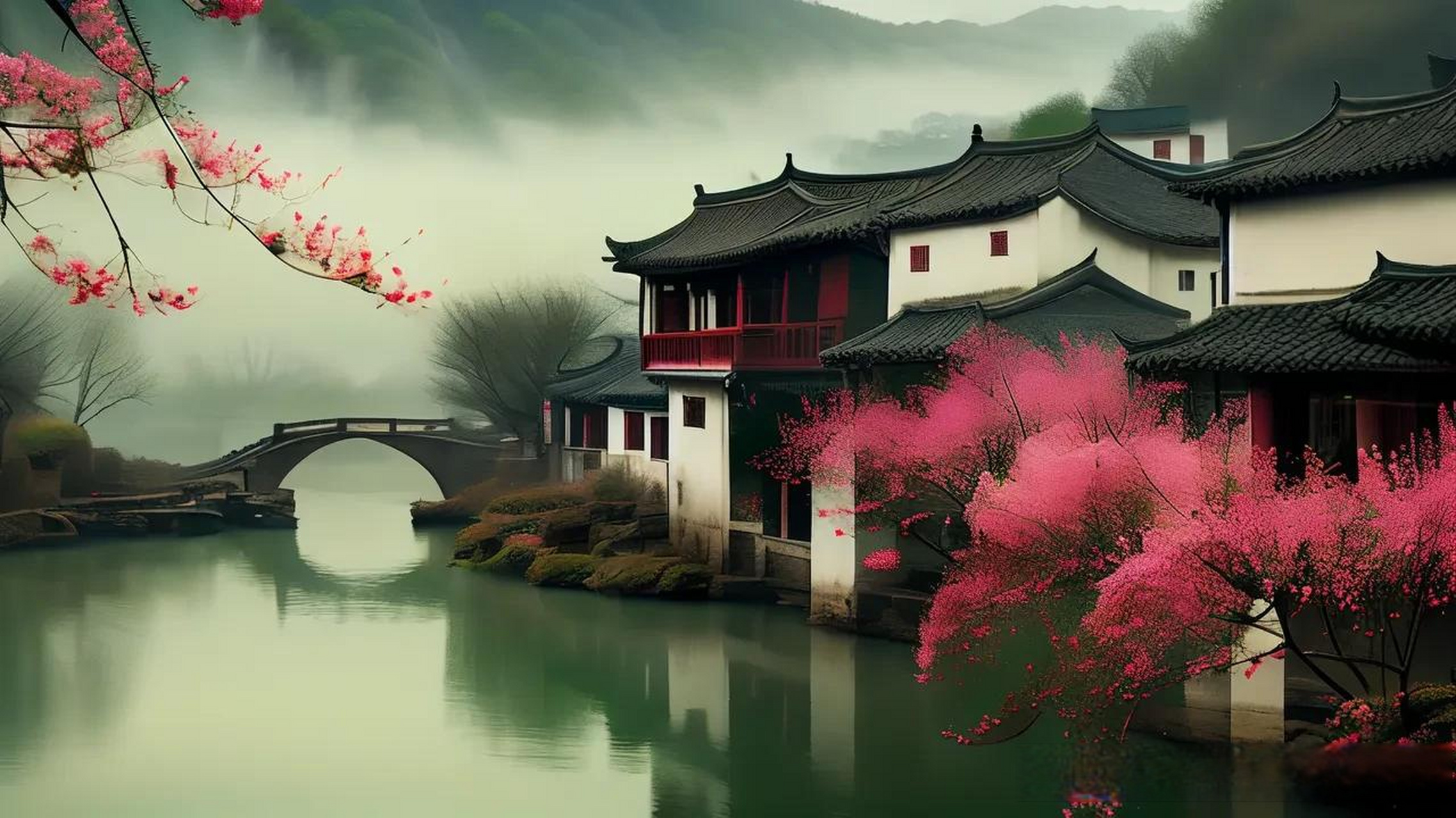 马鞍山头条唐·杜牧 千里莺啼绿映红,水村山郭酒旗风.