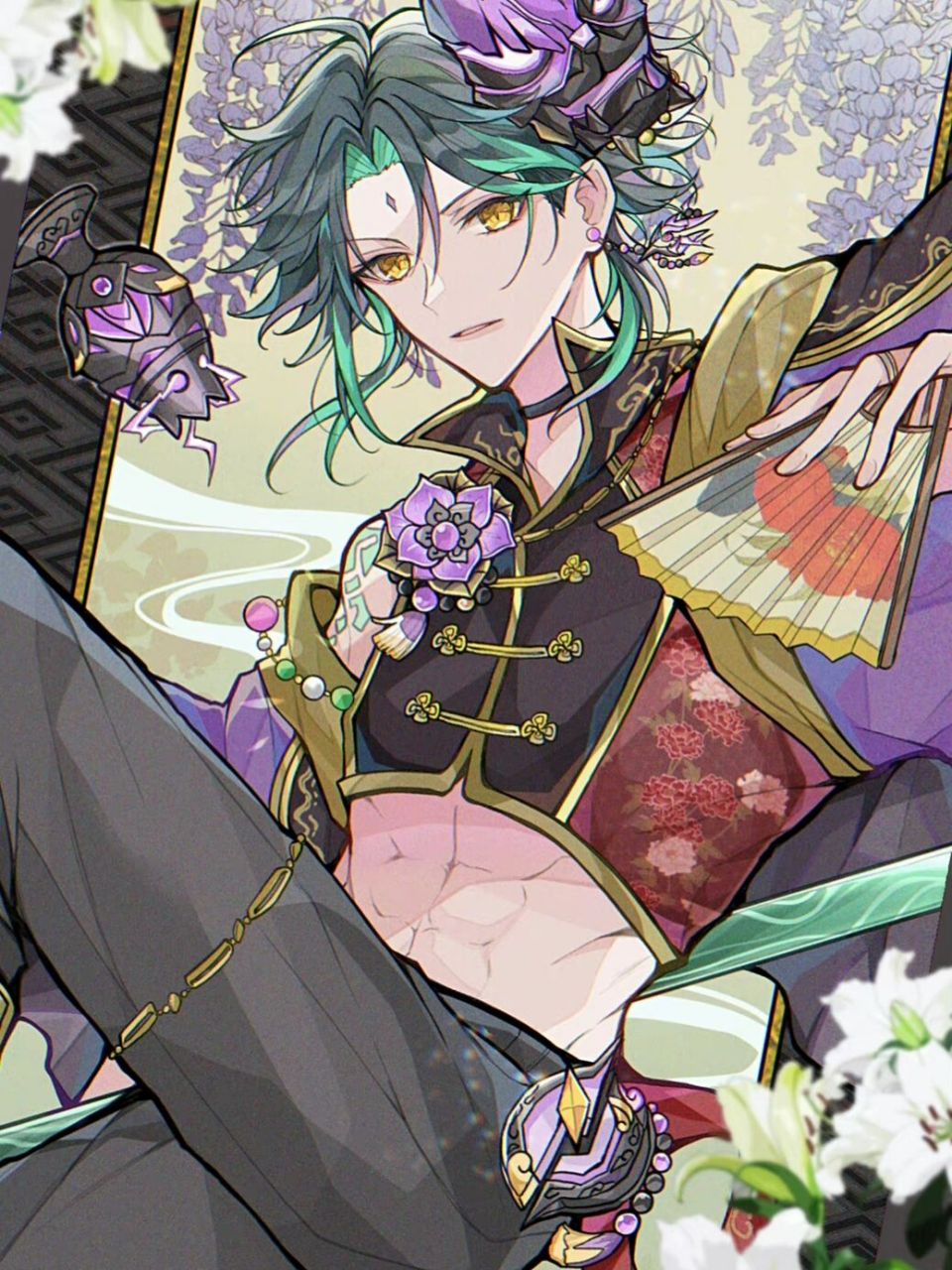 魈 这腹肌我真的很可以!    【p13456565】 676767