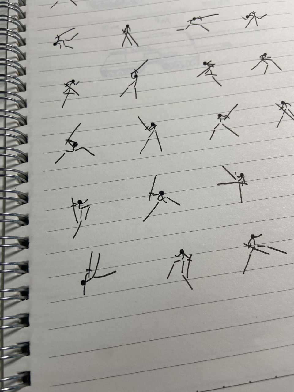 火柴人耍剑动作