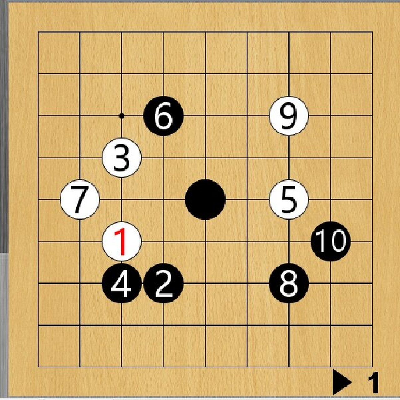 9路围棋黑棋怎么赢? 看ai的胜率 感觉黑棋没有赢的机会.