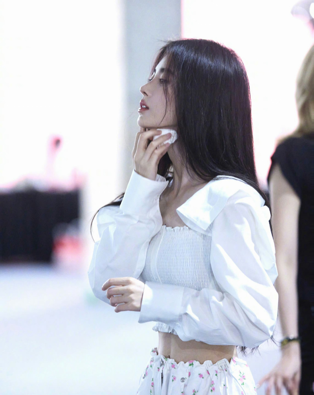 橘子早安趴# 仙品侧颜!#鞠婧祎