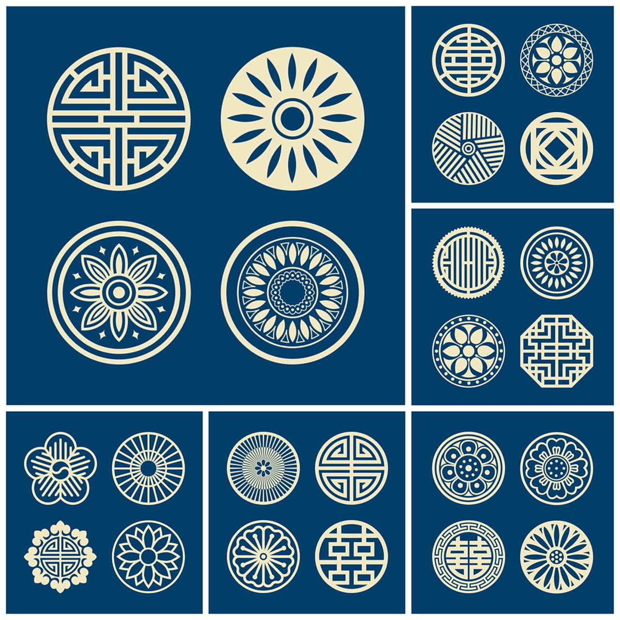 #中国古代纹样图#