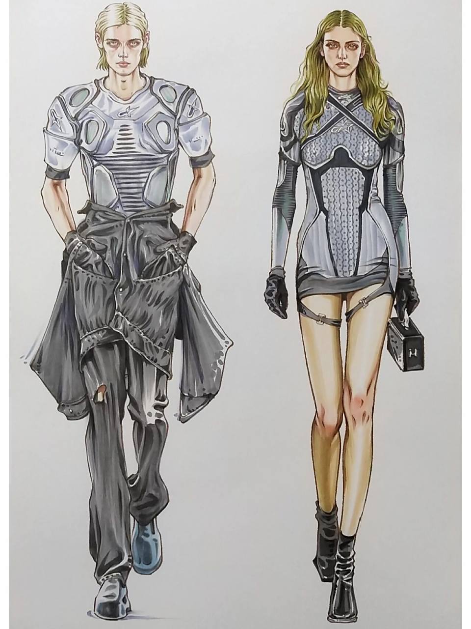 未来科技感的服装