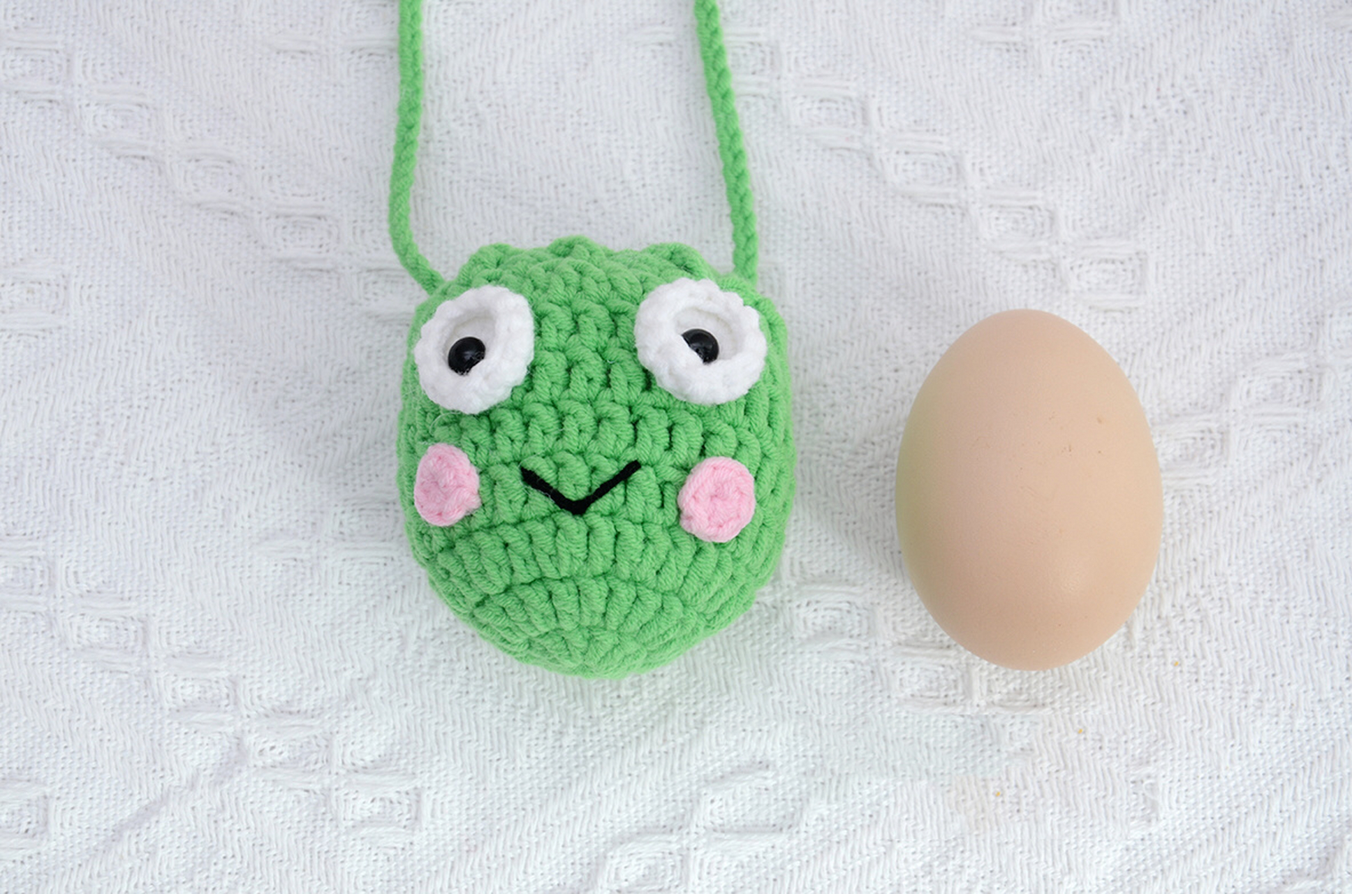 立夏必备~蛋袋蛋兜钩针编织附图解 一年一次的立夏要来咯,给孩子织一