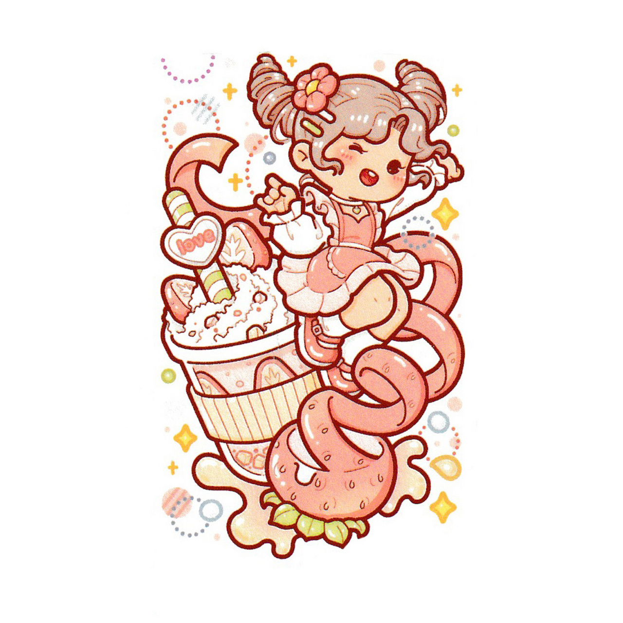 小麻薯新品奶茶嘉年华高清图鉴 手帐 手账 竟然还出了pet款 pet材质的