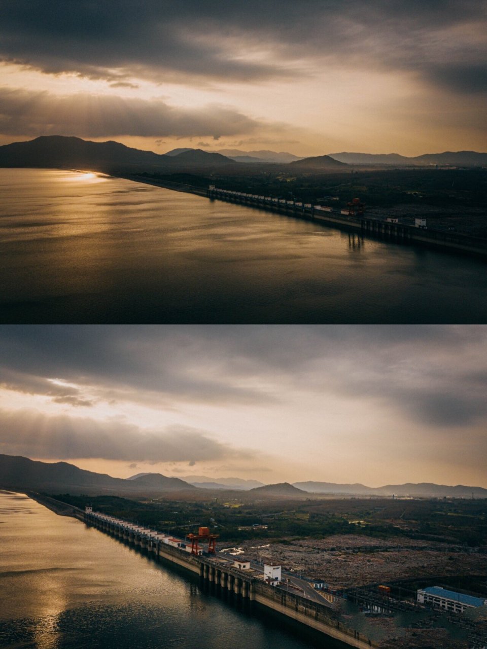 东方大广坝」航拍海南第二大水库 7815大广坝风景区 因大广坝水库