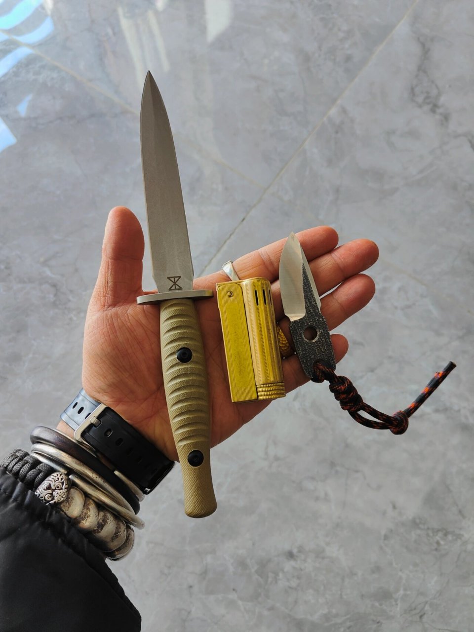 国产战术格斗刀轻量化天花板 97五彩流氓收官之作守护者双刃战术