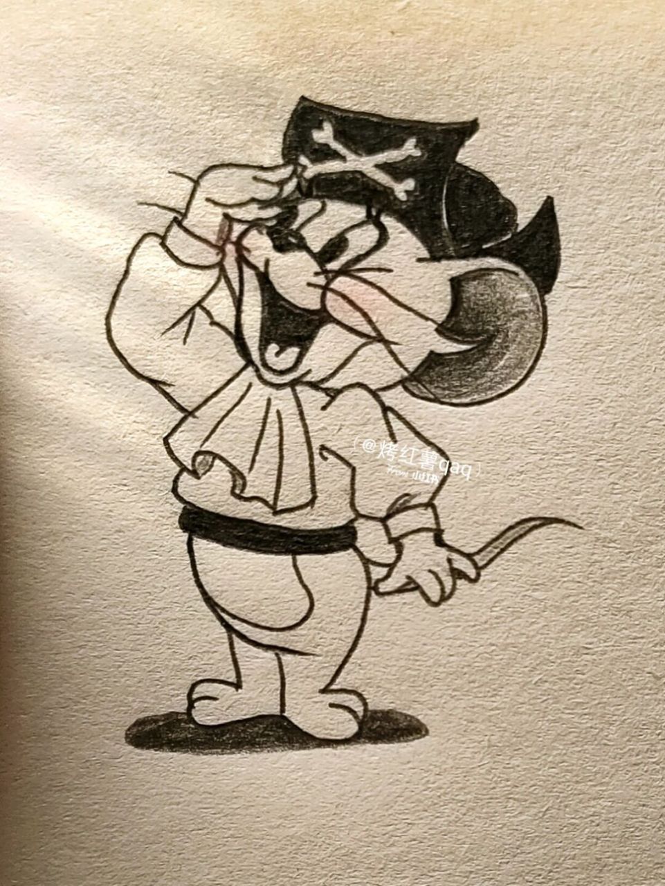 更新来了[爱你]#简笔画教程# #简笔画# #猫和老鼠# #海盗杰瑞