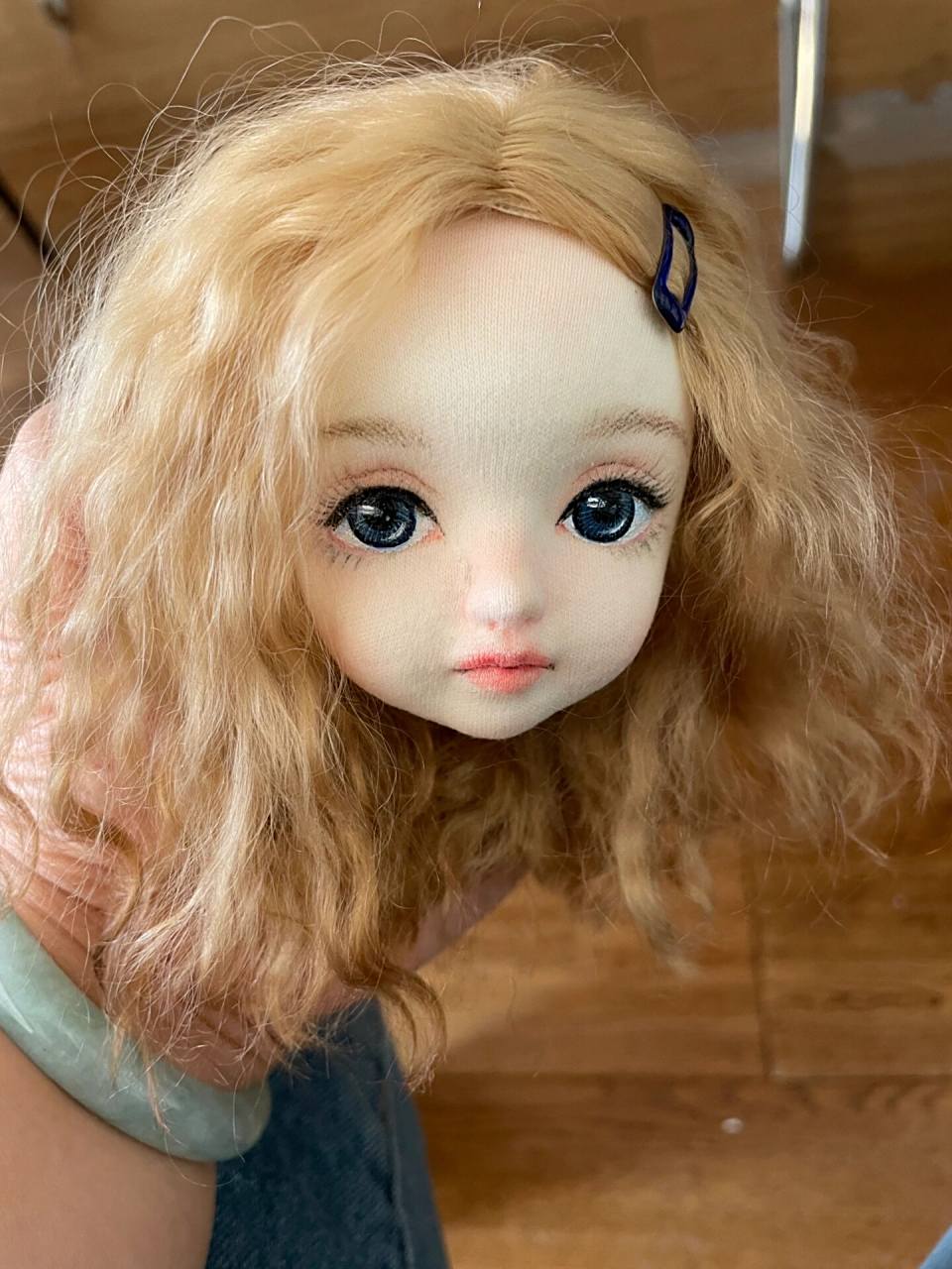 第一次做的布娃娃 这几个布艺关节娃娃,学员们都是第一次尝试制做的