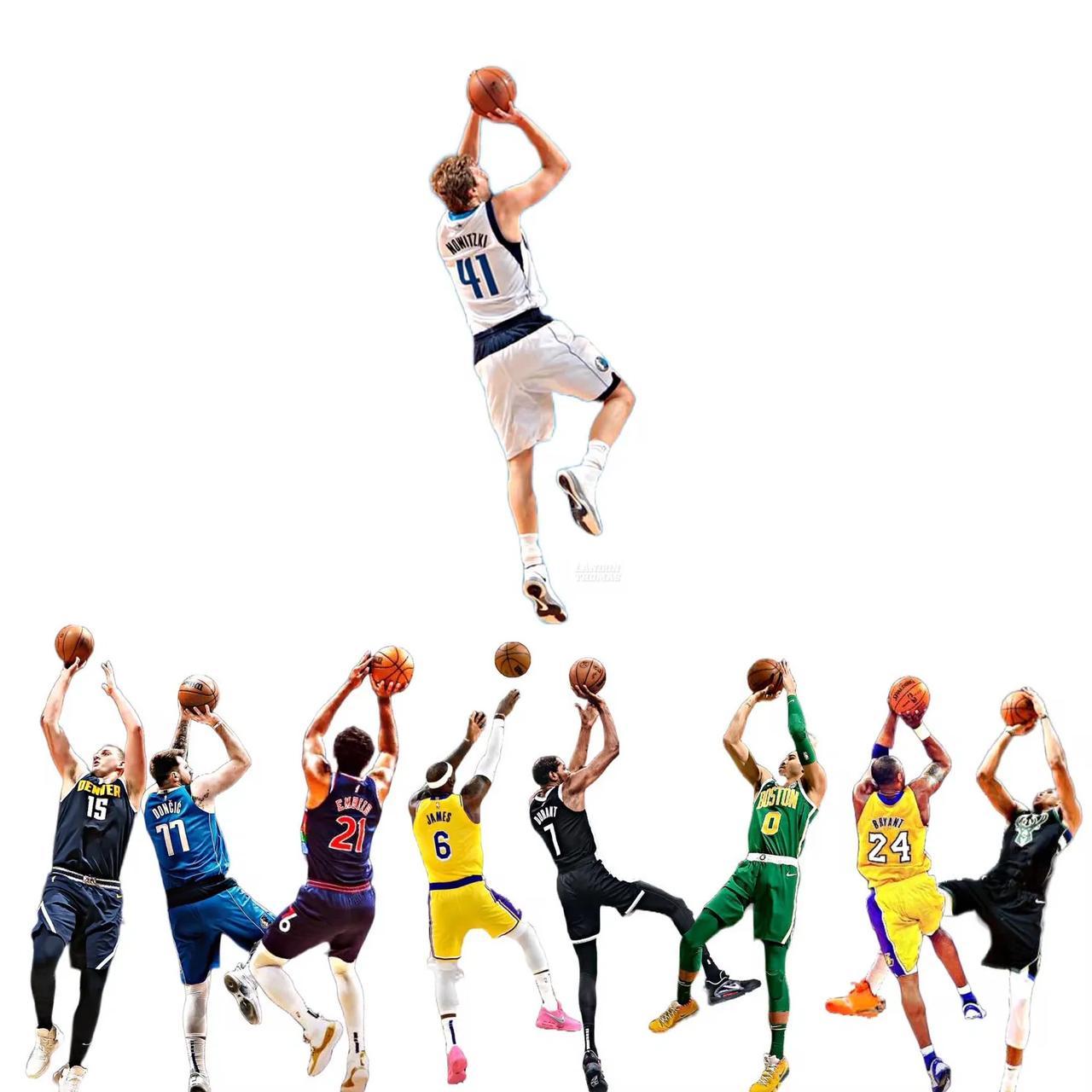 德国战车诺维斯基创造的金鸡独立后仰跳投一度被誉为联盟最难防的