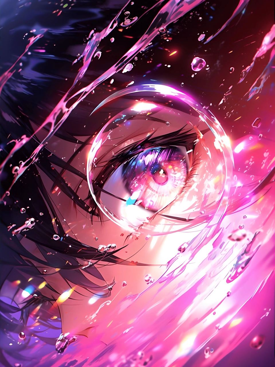 绝美紫瞳|夏日炎炎-眼睛特写镜头 以前不开心就发朋友圈 太幼稚了